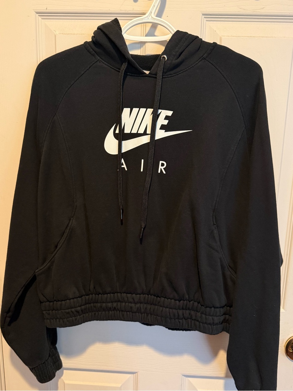 Nike Black Pullover Hoodie with White Air Logo